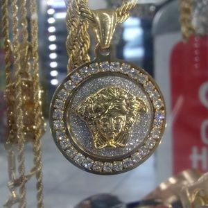 medusa charm necklace